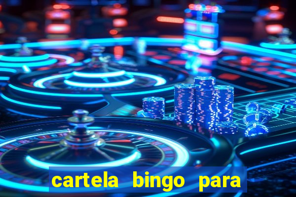 cartela bingo para cha de cozinha imprimir gratis